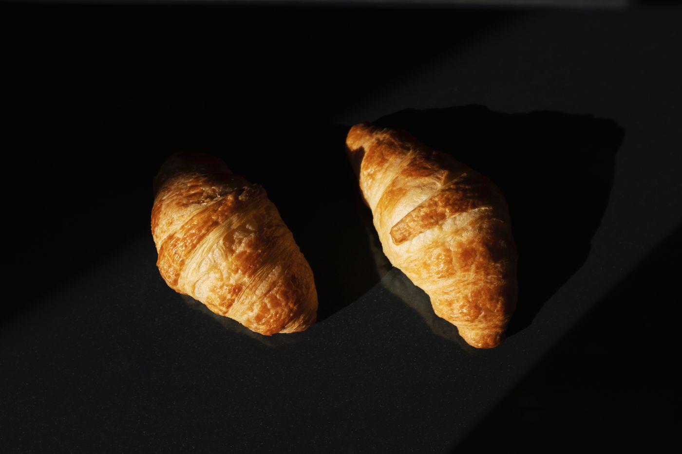 Golden croissants